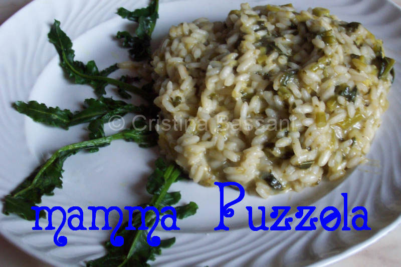 Risotto con broccoli fiolari di creazzo e grotte di montegalda